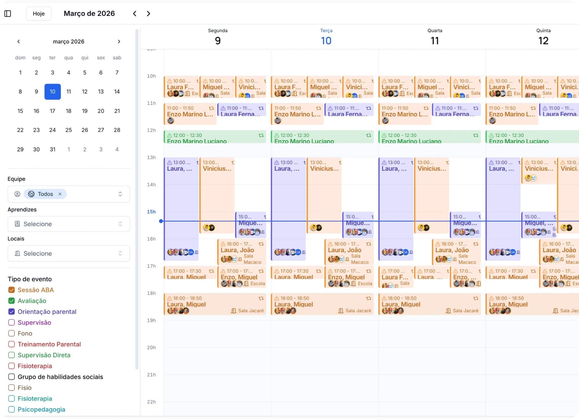 Agenda da semana