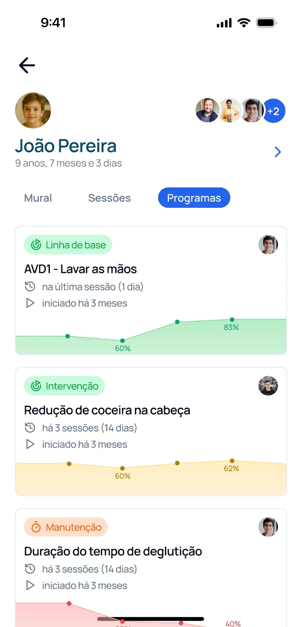 Programas do aprendiz no aplicativo